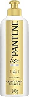 Pantene - Creme de Pentear Liso, Liso Extremo, Frizz Control, sem Sal, 240 ml