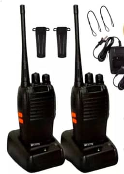 Rádio Comunicador BF-777S – 16 Canais UHF, Alcance até 12 km, Bateria de Longa Duração, VOX e Lanterna – Kit com 2 Unidades