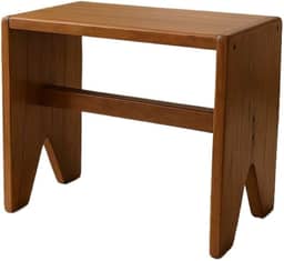 Banquinho de Madeira Maciça Rustico Pequeno e Baixo - Banco/Banqueta para Decoração Funcional e Uso Diário