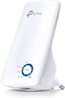 Repetidor de sinal Wi-Fi TP-Link TL-WA850RE Wireless N 300Mbps, compacto, expansor de sinal, adaptador de wireless, App Tether, Controle de Leds, Branco