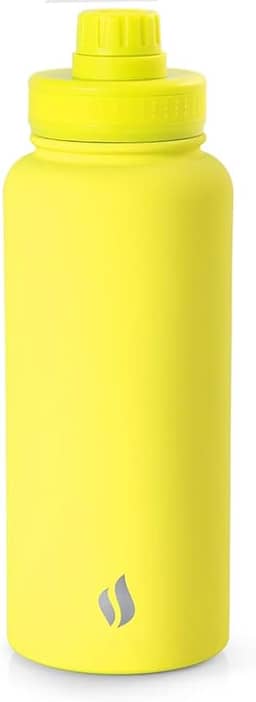 TERMOPRO Squeeze Térmico Mayall 1L Verde Dupla camada Aço Inox com Alça e Tampa Antivazamento Bebidas Quentes e Frias