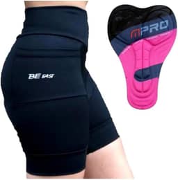 Bermuda Ciclista Feminina Short Ciclismo Forro de Gel Bolso