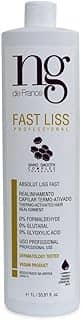 Fast Liss NG de France 1 litro | Escova Progressiva | Realinhamento Capilar | Alisamento | Redutor de Volume | Vegano | Profissional | Cabelo sem frizz