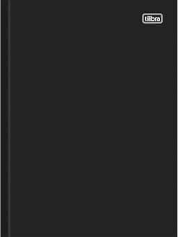 Tilibra - Tilibra Universitário - Caderno Brochura Capa Dura, 200x298mm, 200 Folhas, Negro (Pepper)