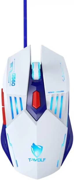 Mouse G560 6D Light Game RGB 3200 DPI 7 Botões Design Ergonômico Gamer (Branco)