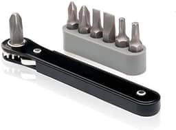 Conjunto de mini chaves de fenda e brocas de catraca Neiko 03044A, tamanho do bolso de 1/4 polegada