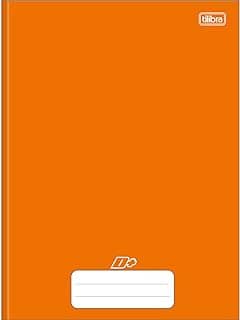 Tilibra - Caderno Brochura Capa Dura Universitário D+ Laranja 48 Folhas