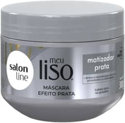 Salon Line, Máscara Matizadora, Meu Liso Prata, Vegano - Para Cabelos Lisos, 300g