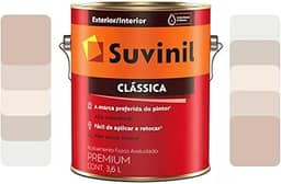 Tinta Látex Parede Clássica Suvinil Fosca 3,2l Cores Claras e Neutras (Crômio)