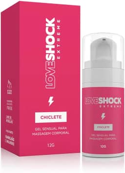 A SÓS Gel Excitante Eletrizante Loveshock Extreme Beijável Chiclete 12g