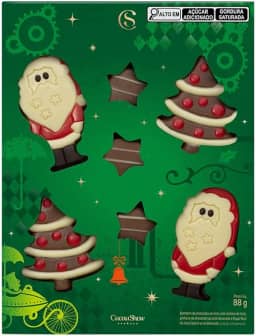 Caixa de Chocolates Cacau Magia Feliz Natal 88g Cacau Show