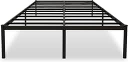 Estrutura De Cama De Metal, Não Precisa de Box Spring,Com Espaço De Armazenamen Cor Preto (QUEEN)