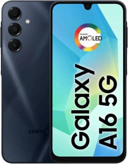 Celular Samsung Galaxy A16 5G, 128GB + 4GB RAM, Câmera de até 50MP, Tela 6.7", NFC, IP54, Bateria 5000 mAh - Azul Escuro