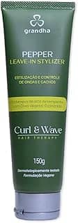 Finalizador e Modelador Grandha para Cabelos Cacheados e Crespos Pepper Leave-in Stylizer Curl & Wave 150g