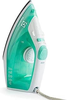 Ferro de passar seco e vapor Electrolux base antiaderente ceramica vapor vertical extra anti gotejamento 1200W cabo 1,65m verde SIE70 127V