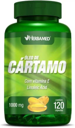 Herbamed Óleo De Cártamo Com Vitamina E - 120 Cápsulas -