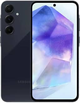 Celular Samsung Galaxy A55 5G, Câmera Tripla até 50MP, Tela 6.6", 256GB Azul Escuro