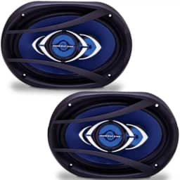Alto Falante Class 6X9" 180W Rms 4 Ω Quadraxial 90Db Par, Hurricane, Cm469, , Preto/ Azul