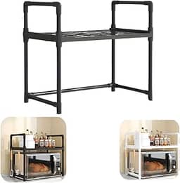 Suporte Organizador para Micro-ondas, 2 Níveis, 47x48x26cm, Capacidade 30kg
