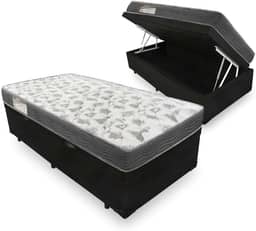 Cama Box Com Baú Solteiro + Colchão De Espuma D33 - Ortobom - Iso 100 88cm