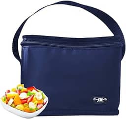 Bolsa Térmica Masculina Pequena para Marmita Azul Marinho