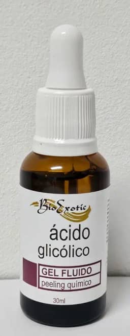 Gel Fluido Facial de Ácido Glicólico 10% Profissional (Peeling Químico) (Ph entre 3,5 e 4,0) 50 m l Bioexotic