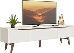 Rack para TV até 75 Polegadas Madesa Reims 2 Portas 1 Gaveta - Branco