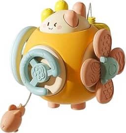Brinquedo Montessori Sensorial para Bebês – Cubo de Atividades BLOONN Estimula Coordenação Motora, Texturas, Cores Vibrantes, 6+ Meses – Educativo, Seguro e Ideal para Presentear