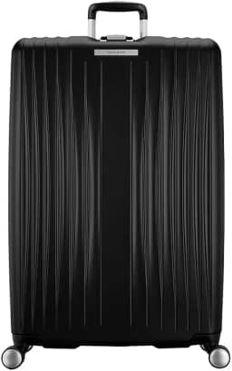 Mala de Viagem Quartz Preta Grande Expansível