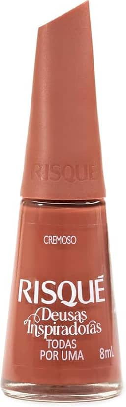 Esmalte Risqué Deusas Inspiradoras Todas Por Uma Nude Terroso 8 ml, Risqué