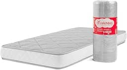 Colchão Solteiro de Espuma D28 a Vácuo 78x188cm BF Colchões