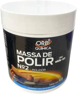 Orbi Massa de Polir Nº2, Polimento Automotivo, 400g, Linha White Plus, Polidor para Remoção de Riscos