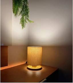 abajur luminaria cabeceira decorativo minimalista para quarto sala escritorio cupula creme