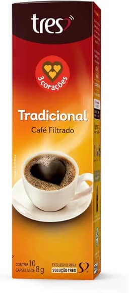 3 Corações Cápsula Café Filtrado TRES - 10 unidades