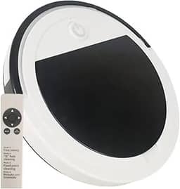 Robô Aspirador Inteligente, Controle Remoto — Silencioso, 4 Modos de Limpeza, UV, 2800Pa, 90min Autonomia — Aspirador de Pisos e Tapetes, Branco