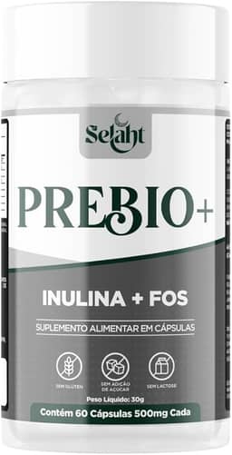 Prebio+ Suplemento Prebiótico com L-Glutamina e Magnésio – Equilíbrio Intestinal e Performance – 60 Cápsulas