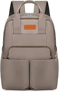 Bolsa Maternidade Mochila Feminina Impermeável Multifuncional Espaçosa para a Mamãe e o Bebê com Bolsos para Mamadeira Alças para Carrinho de Bebê e Porta Lenço Umedecido (Cinza)