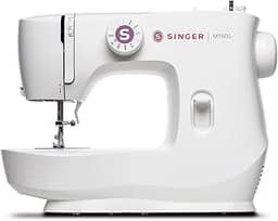 Singer Máquina de Costura SINGER M1605 Branca, 220V com Acessórios e Luz LED | 6 Pontos, 750 Pontos/Minuto | Braço Livre, Casa de Botão Automática, Cortador de Linha, Passador Manual | Uso Doméstico