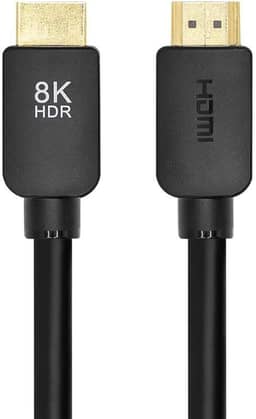 Monoprice Cabo HDMI de alta velocidade sem logotipo 8K – 3 metros – Preto, 48Gbps, Dynamic HDR, eARC, compatível com PS5, Xbox Series X e Xbox Series S
