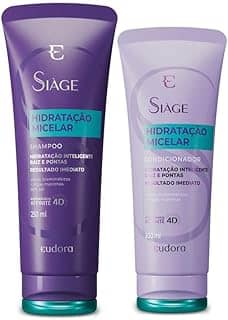 Eudora Kit Siàge Hidratação Micelar: Shampoo 250ml + Condicionador 250ml