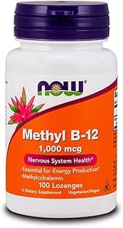 Metil B12 (Methyl B-12) Now Foods100Pastilhas Importado