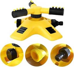 Irrigador De Jardim Giratório Automático Aspersor Irrigação Para Gramado Horta Bocal Rotativo 360