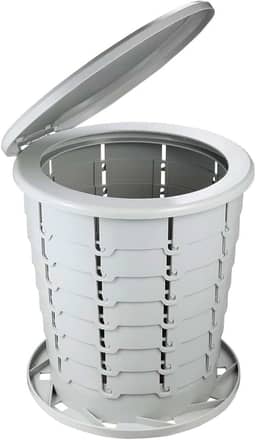 NTK, Banheiro Eco Camp Light, Vaso Sanitário Ecológico Portátil e Dobrável para Atividades ao Ar Livre, 15 Litros.