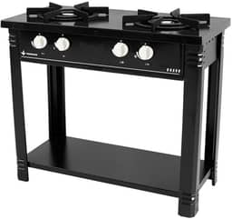 Fogão Profissional 2 Bocas Venâncio Linha Bravo Preto Br2bpr