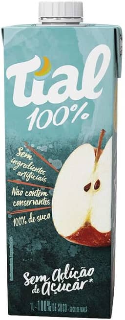 Suco de Maçã 100%, Tial, 1L, Sem Adição de Açúcar, Sem Ingredientes Artificiais, Não Contém Conservantes, Pronto para Beber