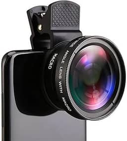 Lente profissional 2 em 1 clipe universal 37 mm lente para celular 0,45 x 49uv super grande angular + lente macro HD para todos os smartphones