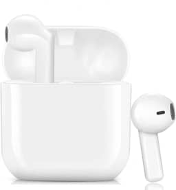 Fones de ouvido Bluetooth, sem fio, graves profundos, estéreo, 24h, ciclo, de reprodução intra-auricular, sem fio, à prova de suor, fones de ouvido esportivos com microfone embutido