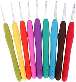 Kit 9 Agulhas de Crochê Soft Emborrachada OT20-166