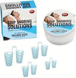 Dilatadores Nasais Anti-Ronco em Silicone Macio, Pequeno, Médio, Maior e X-Maior, Conjunto de 4, Anti-ronco Apneia Desvio de Septo Noite Melhores Descanso Garantido Respiração Melhor