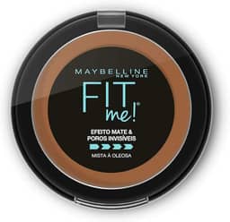 Maybelline NY Pó compacto Efeito Mate e Poros Invisíveis Fit Me Marrom Neutro N10